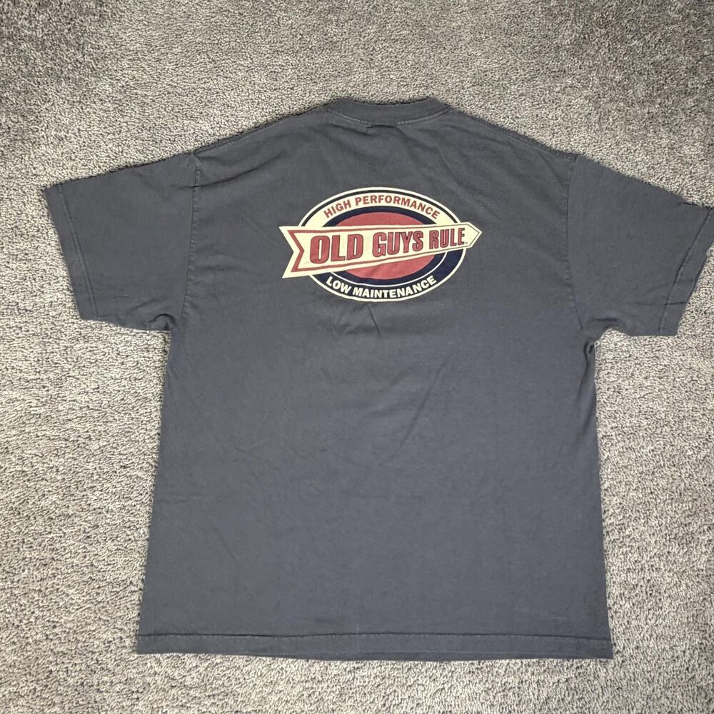 Old Guys Rule Shirt Mens XL Gray High Performance Low Maintenance Crew Neck
